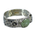 Authentic Sterling Silver Turquoise Flower Ring Size 7-3/4 YX91603